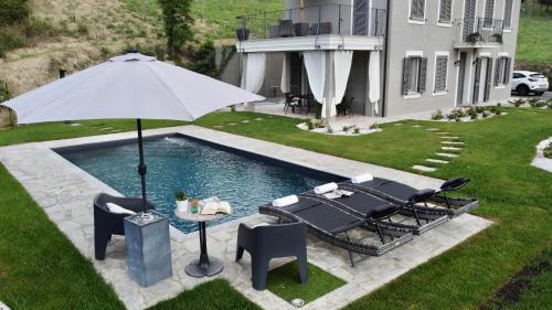 Villa Grassi with pool Nizza Monferrato