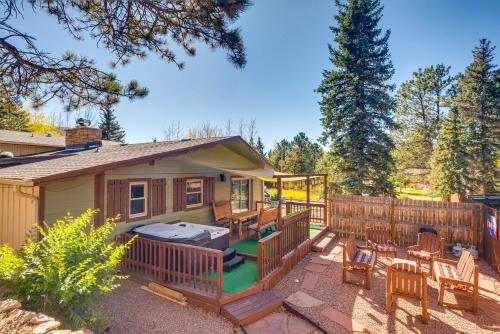 Peaceful Getaway with Private Hot Tub and Mtn Views! in Woodland Park, USA
