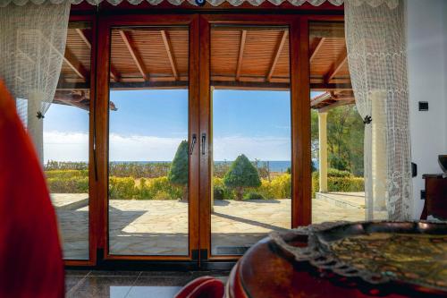 View, Luxury Villa Ntina in Platanitis Maronia