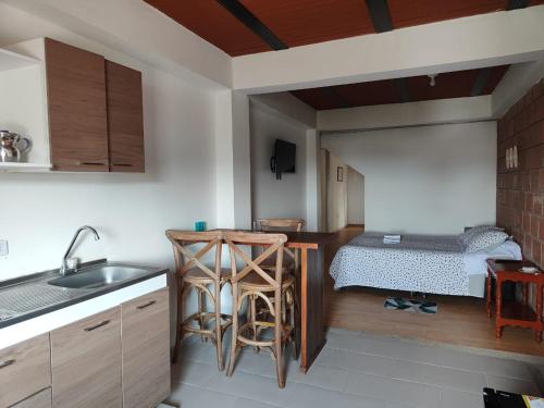 Iekārtas, Cómodo estudio en la vía a termales (Comodo estudio en la via a termales) in Santa Rosa De Cabal