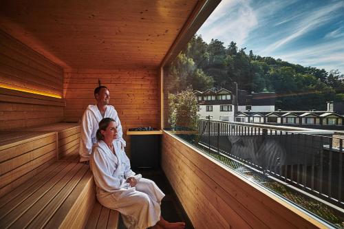 桑拿, Hotel Zugbrücke Grenzau GmbH (Hotel Zugbrucke Grenzau GmbH) in 赫爾-格倫茨豪森
