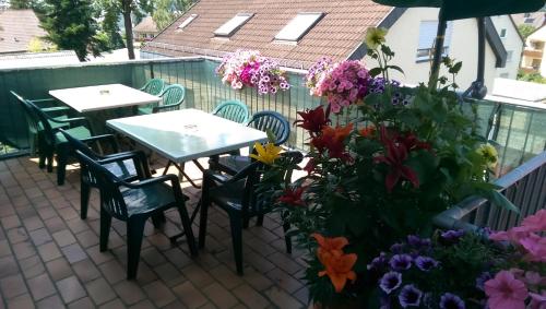 Balcony/terrace, Hotel Garni Schmid in Neu-Ulm