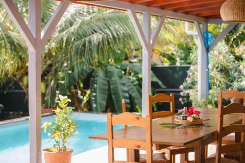 Θέα, Evasion tropicale villa créole avec piscine et bungalow (Evasion tropicale villa creole avec piscine et bungalow) in Σεντ-Λούις