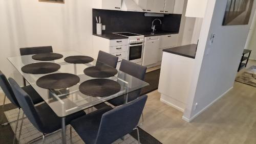 Køkken, Stylish apartment in town centre in Sotkamo