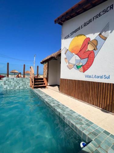 Úszómedence, Flats Villas Litoral Sul - Praia Pontal do Peba - Piaçabuçu - AL (Flats Villas Litoral Sul - Praia Pontal do Peba - Piacabucu - AL) in Pontal Do Peba