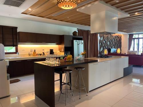 Kitchen, Amatapura Beachfront Villa 10 , SHA Certified near Fossil Shell Beach