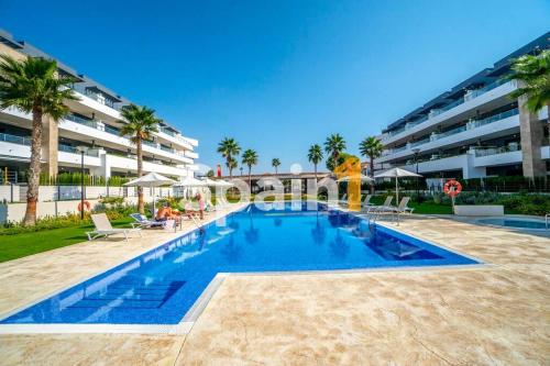 Exterior view, Flamenca village Swimming Pool views 2 bedroom ground floor with garden in Torrevieja