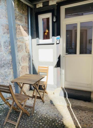 شرفة/ تراس, Blaue Wohnung - Goldenes-Häusle (Blaue Wohnung - Goldenes-Hausle) in Spiegelberg