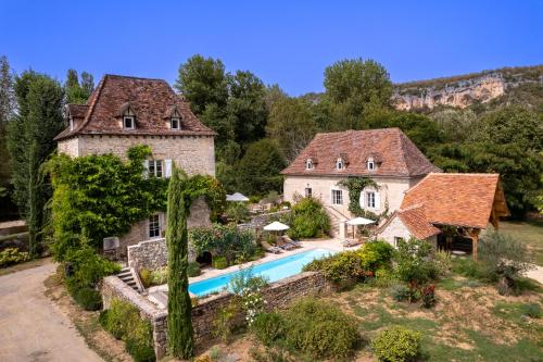 Viesnīcas āriene, Le Moulin sur Célé - Luxury Villas with Private Pool (Le Moulin sur Cele - Luxury Villas with Private Pool) in Saint-Sulpice (Midi-Pyrenees)