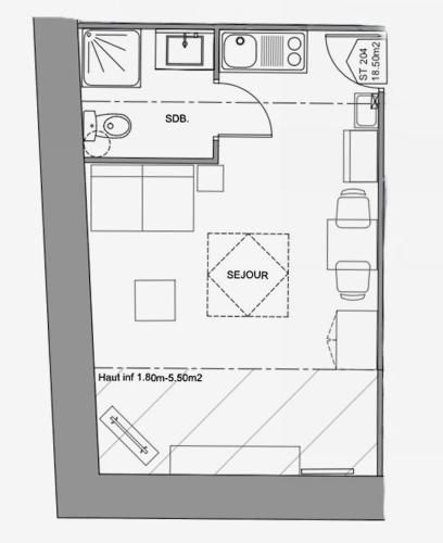 Studio 204 Immeuble Persévérance