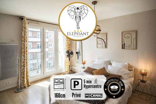 Voltaire Elephant Suite - 5 min Hypercentre - Parking Privé - Location saisonnière - Troyes