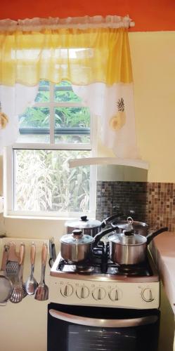 Kitchen, "SunRise Inn" Nature Island Dominica in Roseau