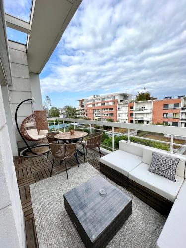 Appartement climatisé 3 étoiles T3 chic à Strasbourg avec billard et terrasse, Strasburgo (foto 9)