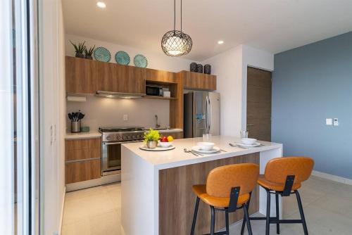 New modern beach + jungle penthouse condo in Akumal, Mexico