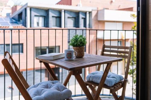 Terraza/balcón, Apartament Ginesta, y parquing. in Tarrega