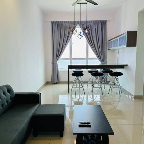 Cozy Seaview 2BR Melaka Town with Gaming Console