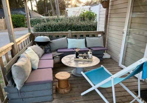 陽台/露台, Mobilhomes Quiberon Camping Conguel - Bord de Mer in 屈伊伯龍