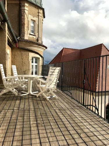 Erkély/terasz, Schloss Hürbel Storchennest-Appartement - Luxury Apartment THE Stork Nest (Schloss Hurbel Storchennest-Appartement - Luxury Apartment THE Stork Nest) in Gutenzell-Hurbel