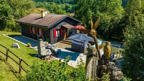 Altitude 910 in Le Paquier, Schweiz