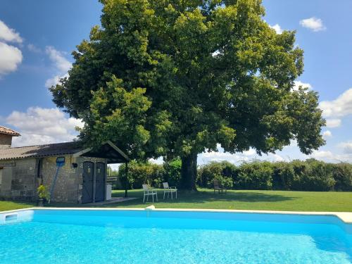Peldbaseins, Bellevues Glamping and Camping in Sousmoulins