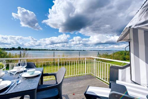 Terraza/balcón, Ferienhaus Nordlicht Olpenitz in Olpenitz