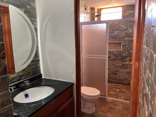 Fürdőszoba, Cabaña Villa Lucia (Cabana Villa Lucia) in San Gil