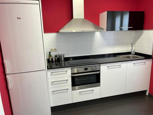 ห้องครัว, Apartamento La Cava in คาลาออร์รา / ซานอาเดรียน