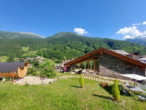  CasAlpAca B&B con sauna a Prali, Unterkunft in Ghigo