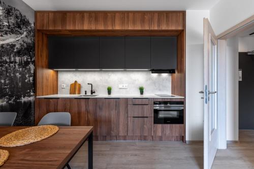 Konyha, Apartmán nahoře v Dole (Apartman nahore v Dole) in Cerny Dul