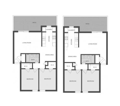 South Lamar Dual 2-Bedroom Apartments for 8 Guests in Austin, USA