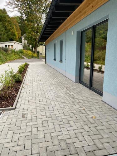 外部景觀, Luxuriöses rollstuhlgerechtes Ferienapartment A1 mit umzäunten Garten, 65qm (Luxurioses rollstuhlgerechtes Ferienapartment A1 mit umzaunten Garten, 65qm) in 阿姆茨貝爾格
