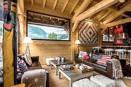 Chalet de 5 chambres a Morzine a 100 m des pistes avec terrasse amenagee et wifi