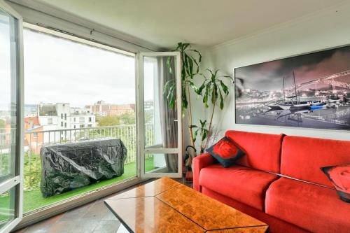 Bright apartment for 6 with balcony - Paris 13
