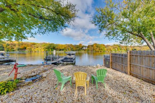 Rock River Retreat with Dock and Seasonal Pool!