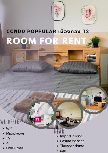 For rent condo popular T8 fl8