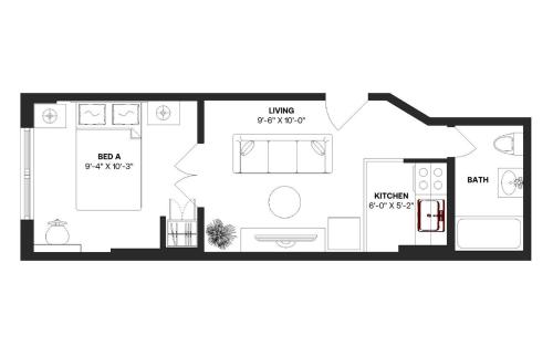 Apartment 185: Hells Kitchen, New York (Foto 9)