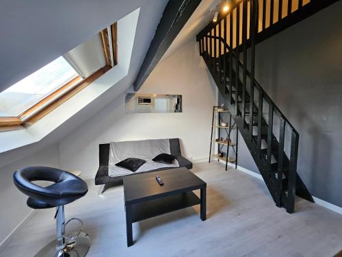 Bel appartement équipé avec mezzanine