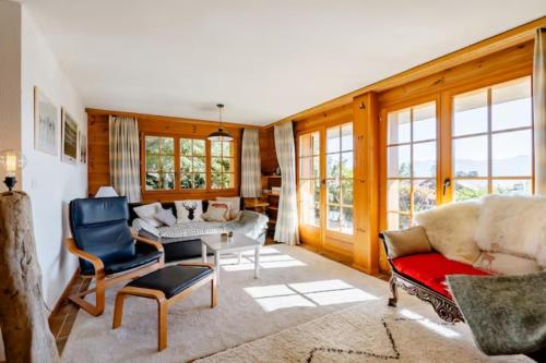 Centered Ski/Swim Ap. w/ private yard & fireplace - Apartment - Anzère