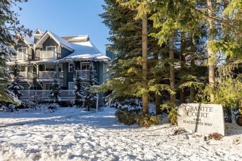 Granite Court 407 | Village Townhouse with Fireplace & Views of Blackcomb in Whistler, Canada