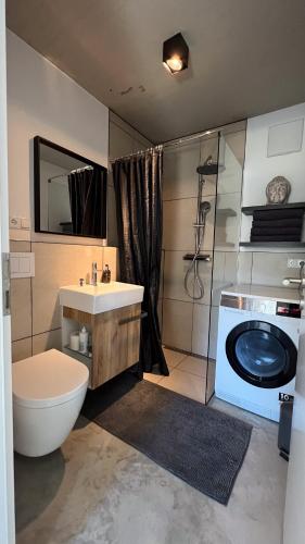 Dušš, M Apartment Loft - stylish minimalisitisch außergewöhnlich (M Apartment Loft - stylish minimalisitisch außergewohnlich) in Landau in der Pfalz