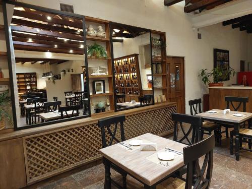 餐廳, Hotel Villa el Descanso in 庫里科