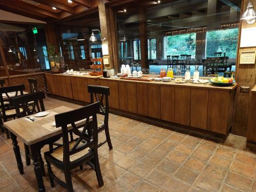 餐廳, Hotel Villa el Descanso in 庫里科