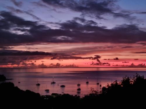 Kilátás, villa antigua in Deshaies