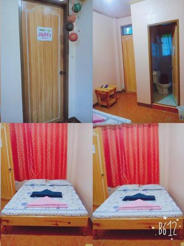1 double bed, 1 twin bed