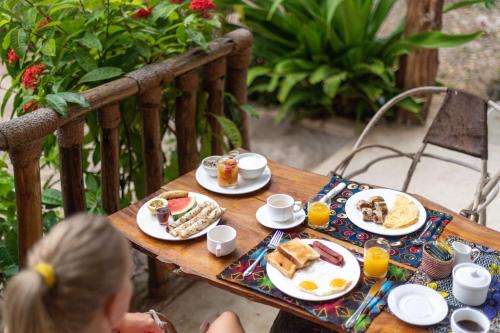 Terraza/balcón, Shanuo Beach Bungalows in Michamvi