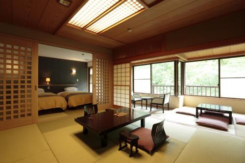 Room with Tatami Area and Shared Bathroom