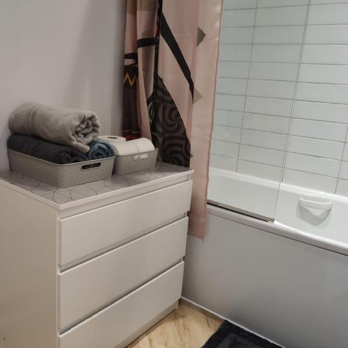 Fürdőszoba, Ratcliffe Apartment in Greenstead