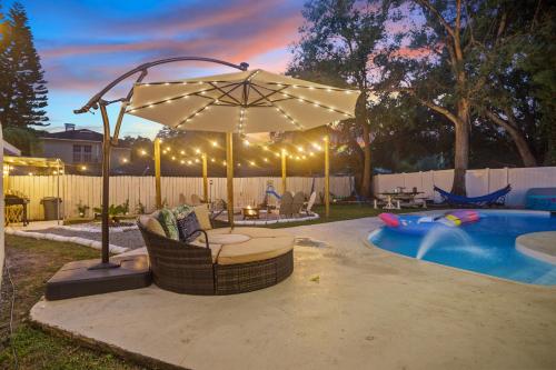 Pool House Near Bush Gardens,Beach,Tampa Airport in Tampa, USA