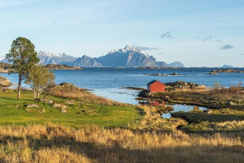 Kilátás, Large villa in Lofoten with fantastic views - 4 bedrooms and 9 beds. in Stamsund