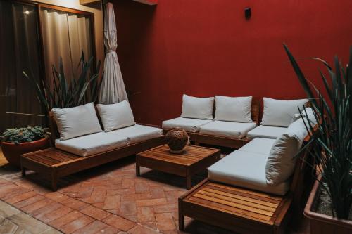 오악사카 Hotel Casa Puga 4성급 호텔 로비